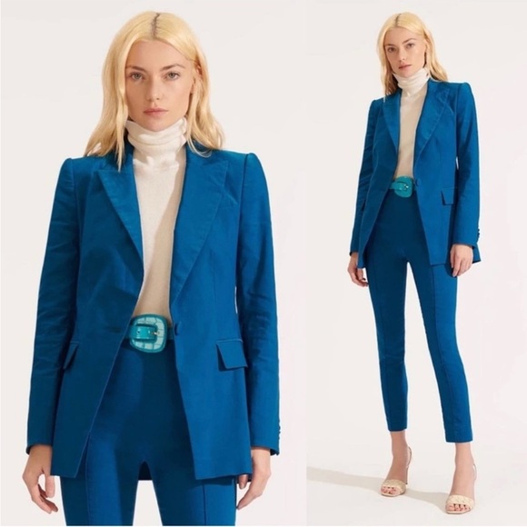 Veronica Beard Jackets & Blazers - Veronica Beard Long and Lean Dickey‎ Jacket Blazer Cerulean Blue Women's Size 0